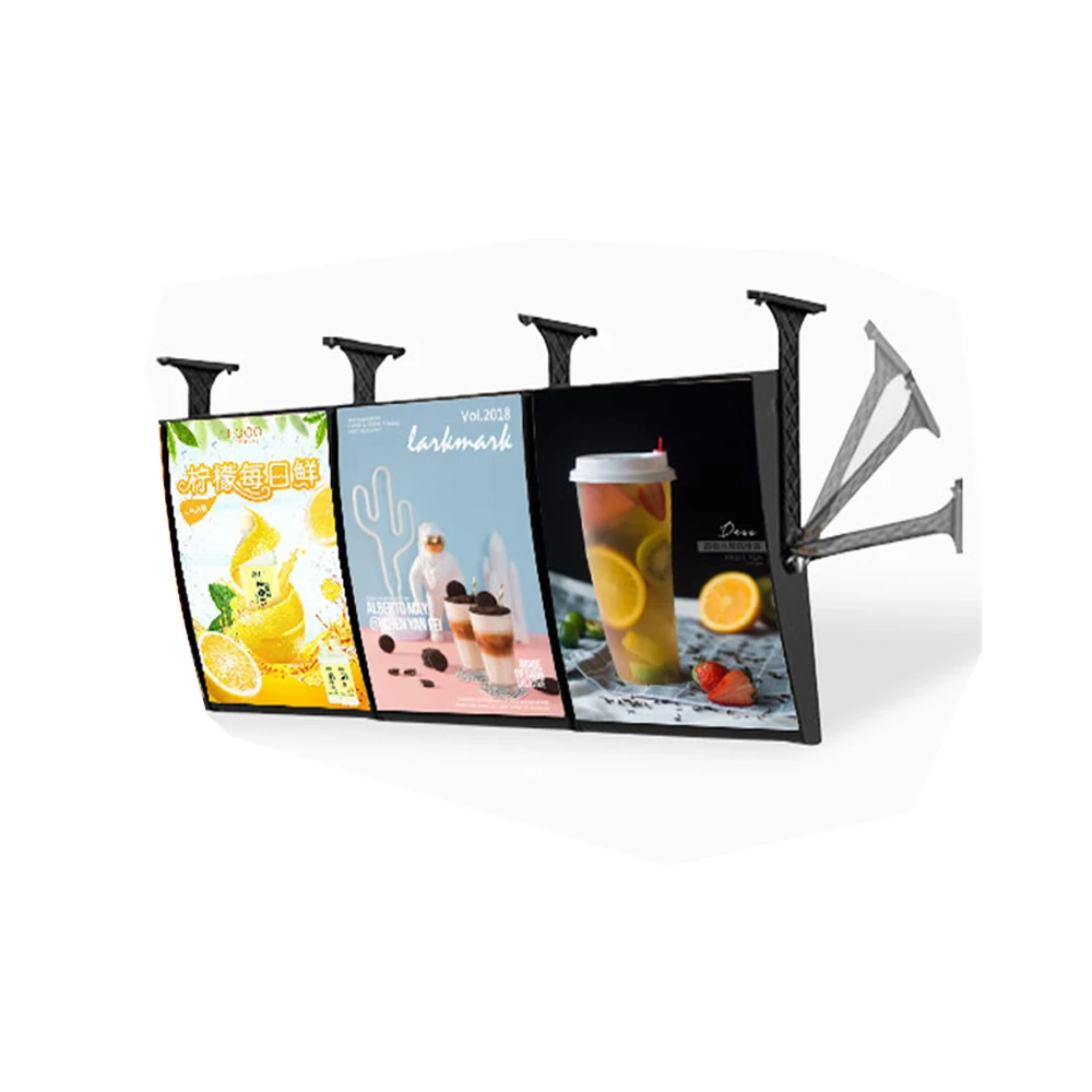 (3 Graphics/ Column ) Wall Mounted LED Curved Light Box, Price List Menu, Luminous Display Board