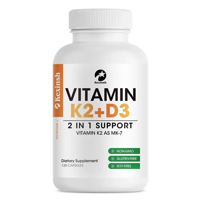 

Kexinsh Vitamin K2 MK7 with D3 Supplement Non-GMO Formula 5000 IU Vitamin D3 90mcg Daily Supplement for Bone Health