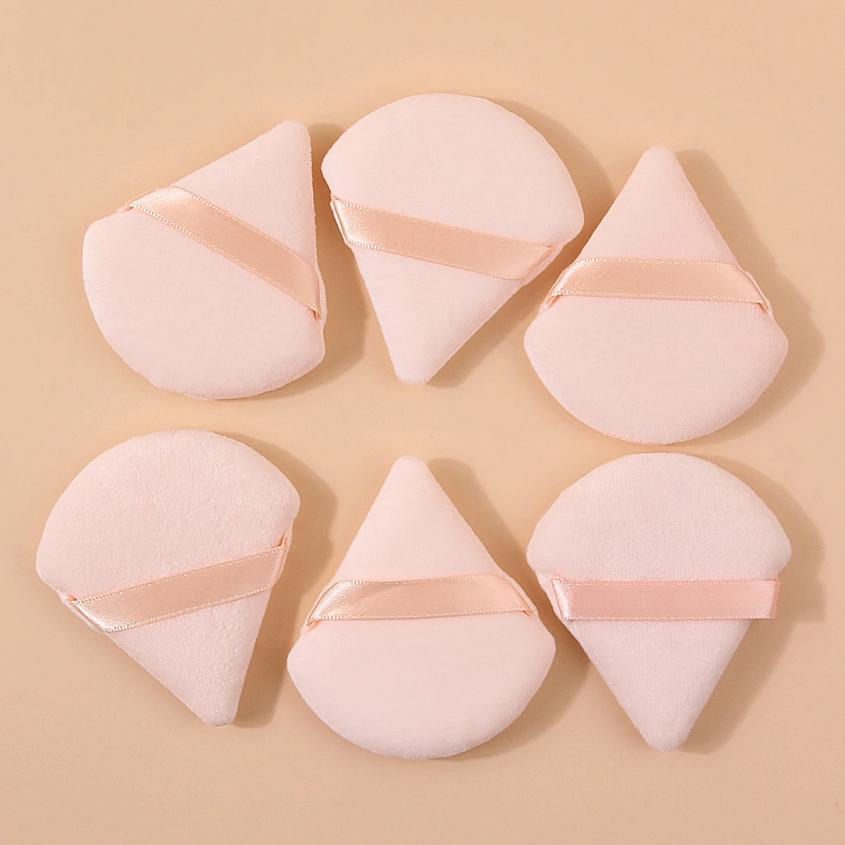 6PCS Best verkochte zachte spons driehoekige poederdons, geschikt voor zowel droog als nat gebruik, niet gemakkelijk te eten, een speciaal make-uptool