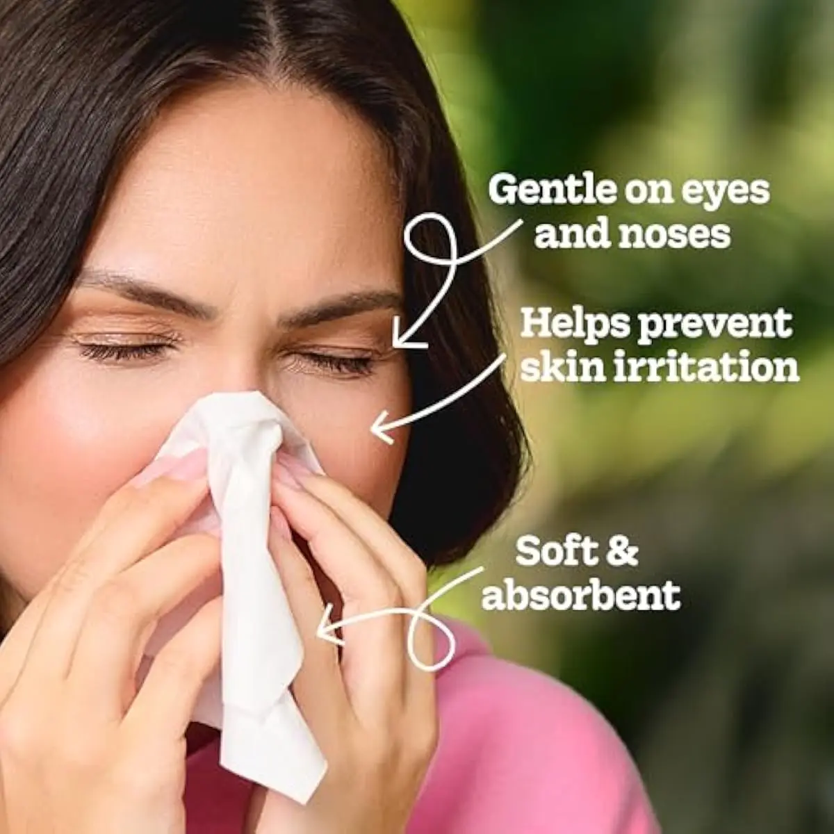 Ultra Soft Facial Tissues, 8 Flat Boxes, 180 Tissues per Box
