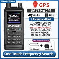 Baofeng UV 17 Pro GPS Walkie Talkie Air Full Band Long Range Wireless Copy Frequency Two Way Radio Type-C UV K5 Plus Ham Radio