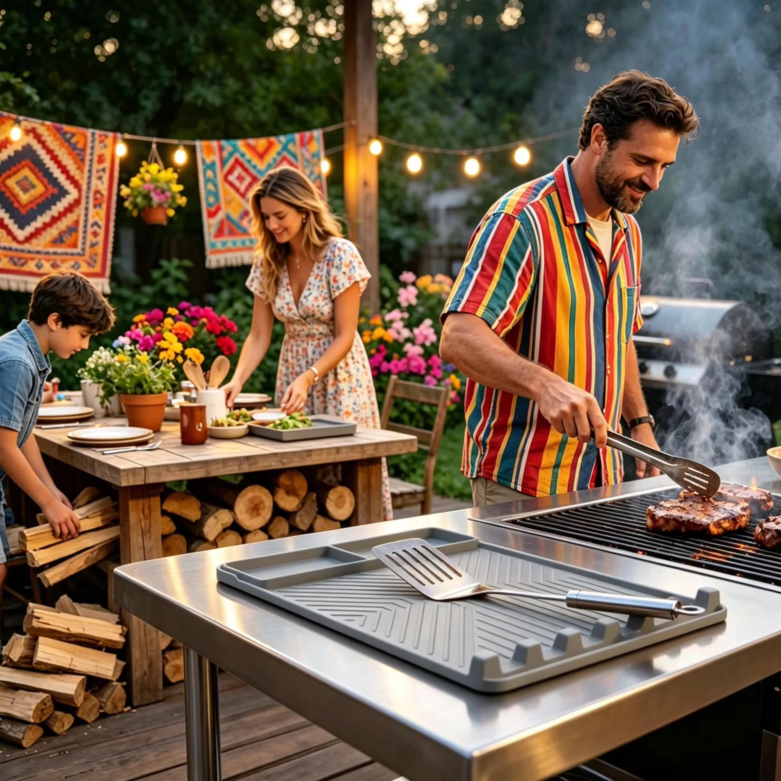 Silicone Mat For Grill Heat Re - огляд і ціна Outdoor Camping Griddle