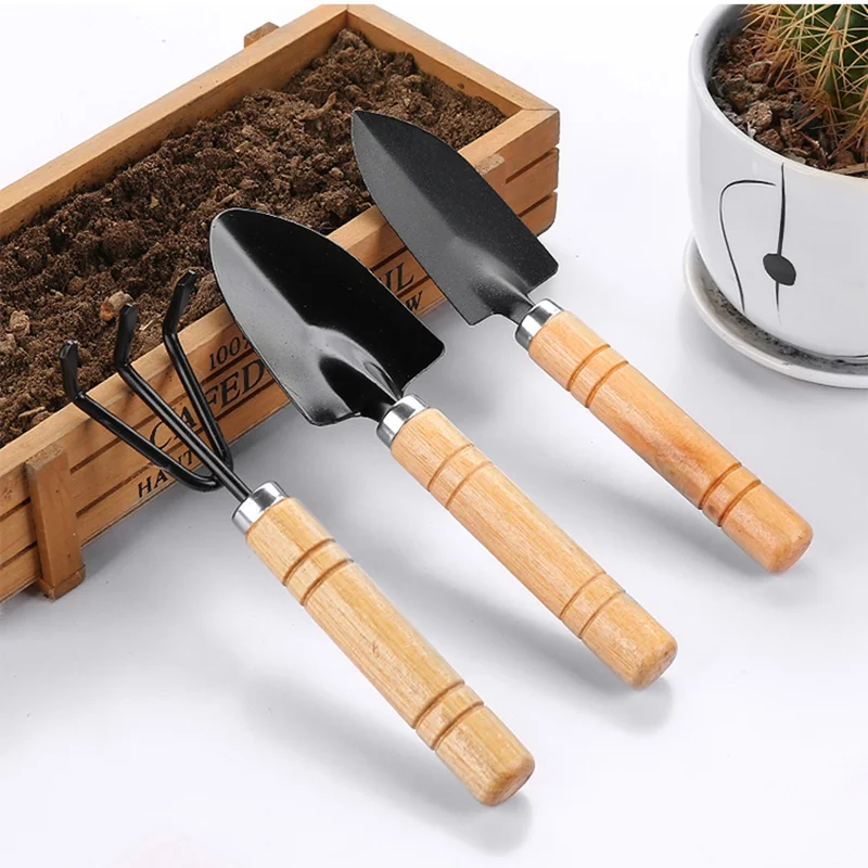 Small Shovel Spade Household Garden Pot Plant Planting Soil Turning Gadgets Flower Shovel Rake Child Beach Sand Have Fun Tools