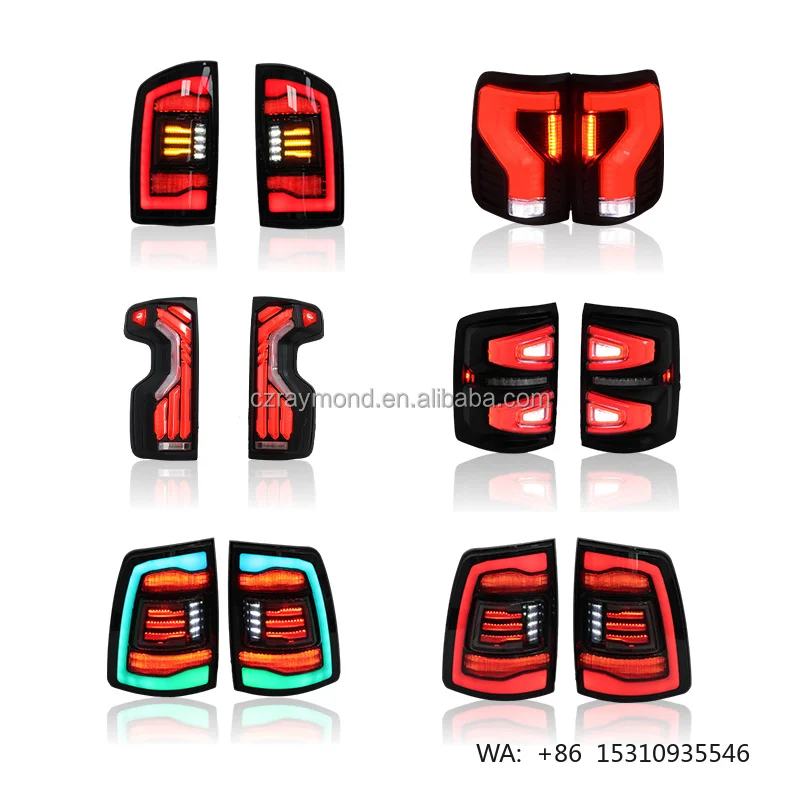 Universal Custom LED Rear Tail Light High Bright Waterproof 12V For Pickup SUV Modified Auto Parts