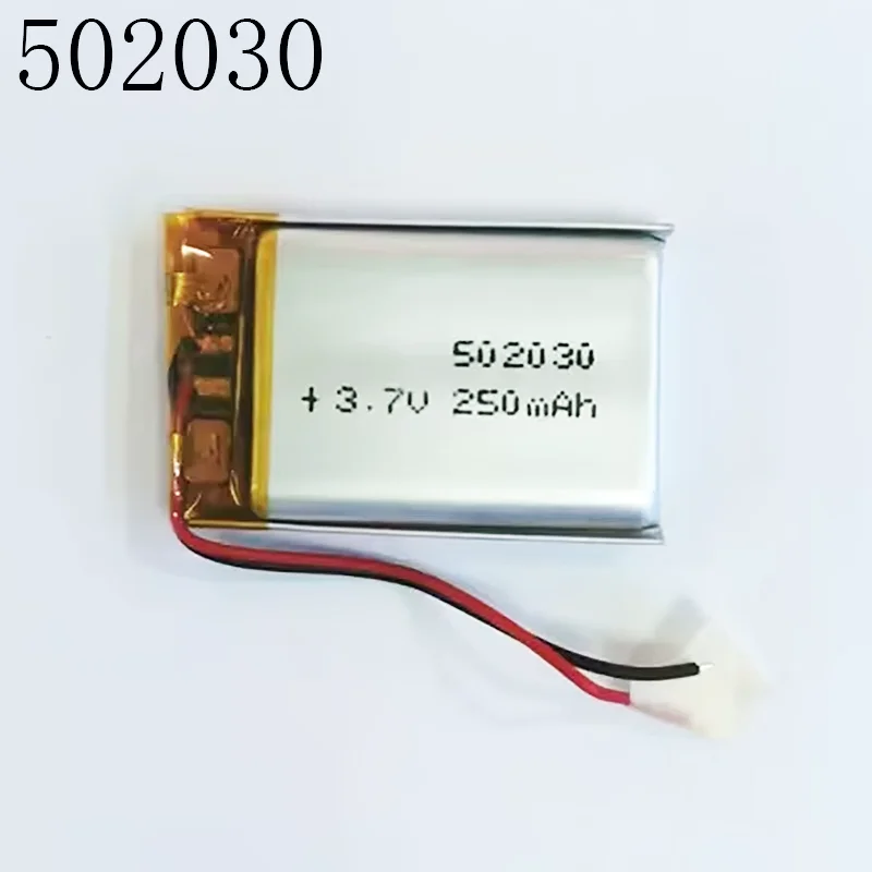 1PCS/LOT 502030 3.7V polymer lithium battery with lines rechargeable battery high-voltage for beauty devices, neck hanging fans