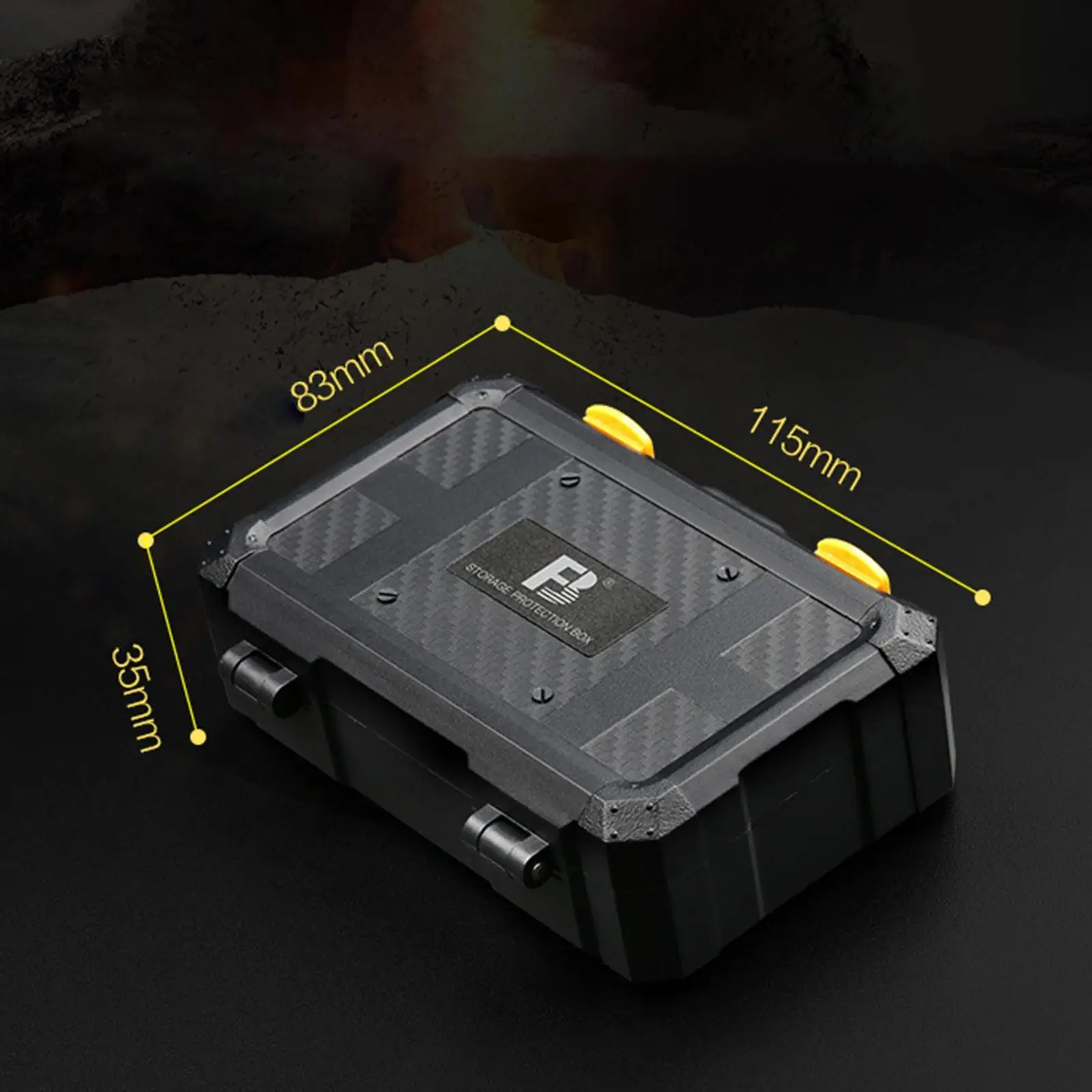DSLR Camera Battery Case Box Durable ABS Material Waterproof Sealing Rings