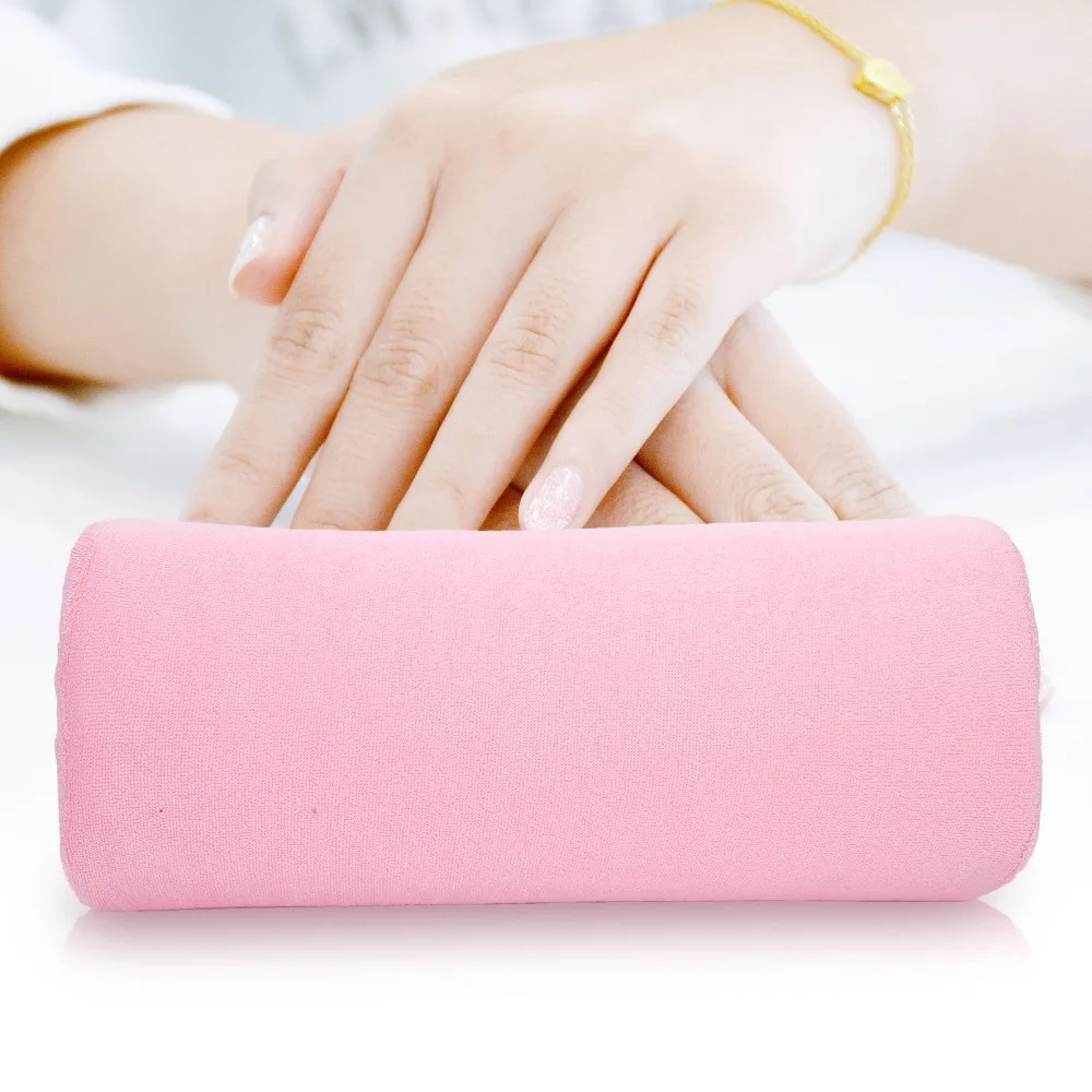 Detachable Hand Rest Cushion Memory Foam Removable Cover Manicure Arm Rest Soft Sponge Memory Foam Bolster Pillow For Nail Salon