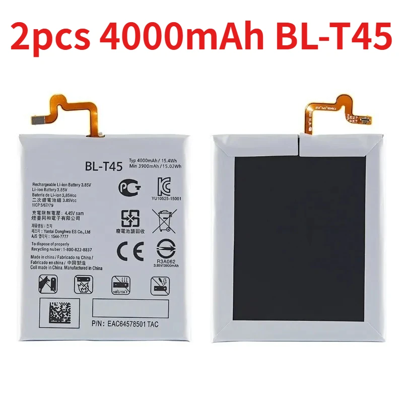 Brand New 4000mAh BL-T45 Mobile Phone Batteries for LG LM-Q730N Q70 Q730VMW Stylo 6 LM-K500 LM-Q510N 3.85V Replaceable Battery