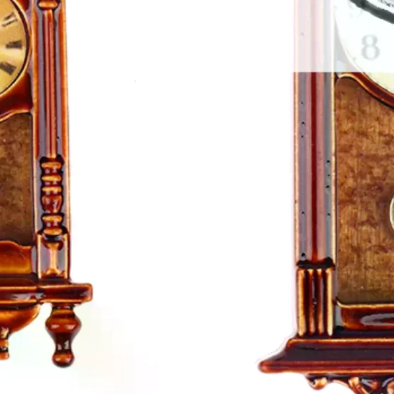 1:12 دمية مصغرة ساعة حائط Miniaturas اكسسوارات الديكور المنزلي لعبة