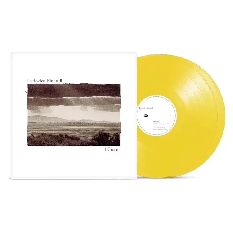 Vinilo Original de Ludovico Einaudi I Giorni Yellow Gum 2LP para Tocadiscos