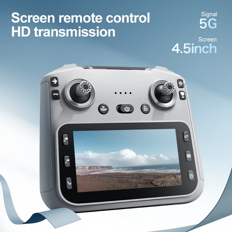 GPS Beginner 8K 4.5In Scherm Afstandsbediening Quadcopter 5G WIFI FPV Transmissie Borstelloze Luchtfotografie Airdrop RC Drone