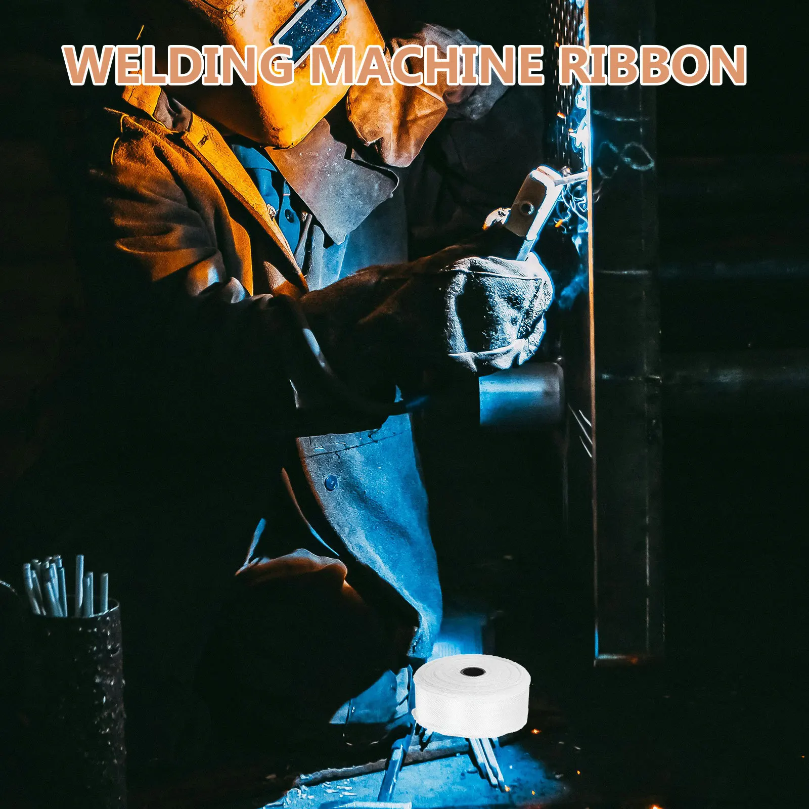 

1 Roll Fiberglass Cloth Tape Heavy Duty Heat Resistance Insulation Wrap For Welding Machine Electrical Protection Plain Weave