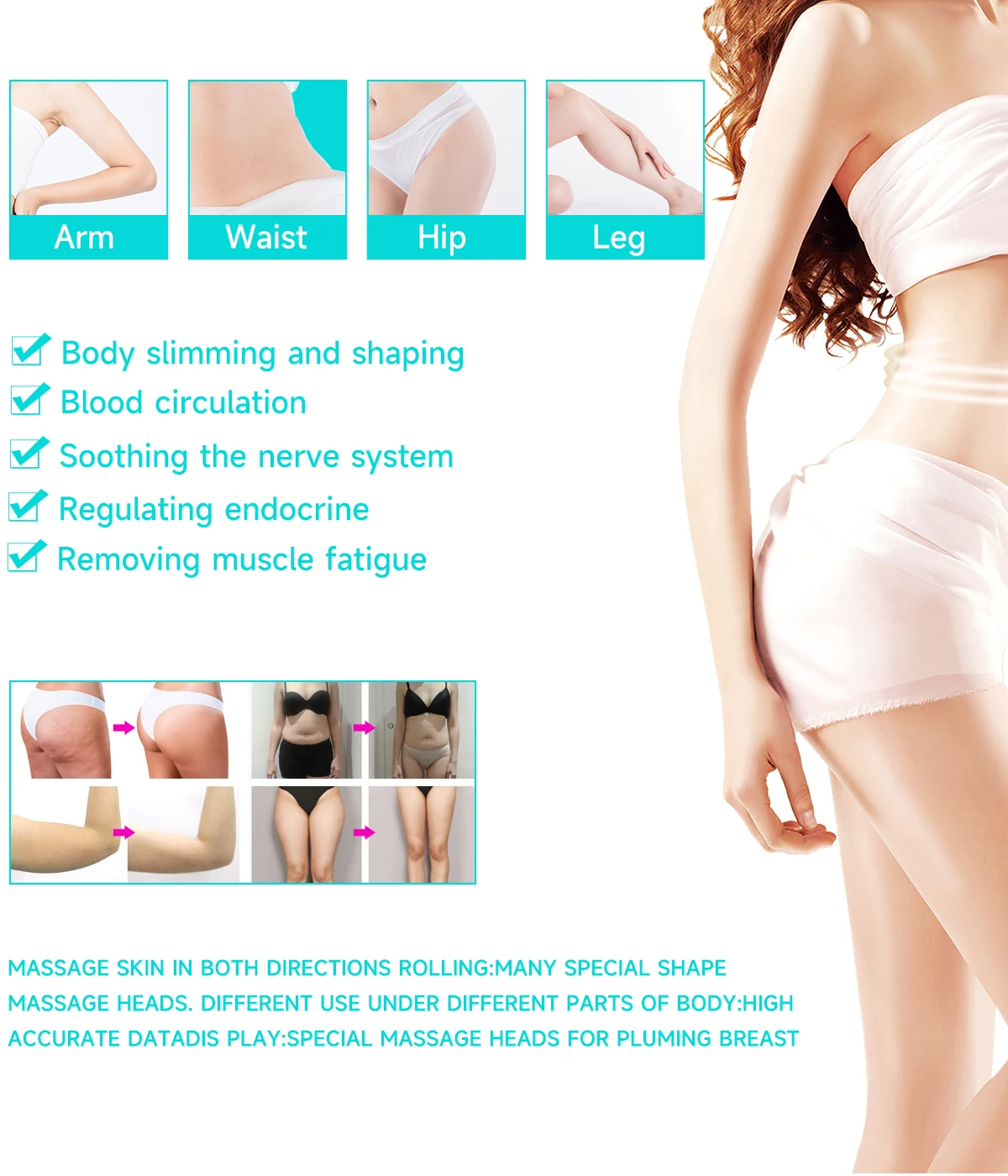 MEISIKANG G5 Vibrating Massage Machine High Frequency Muscle Relieve Body Slimming  Weight Loss Anti Cellulite Equipment