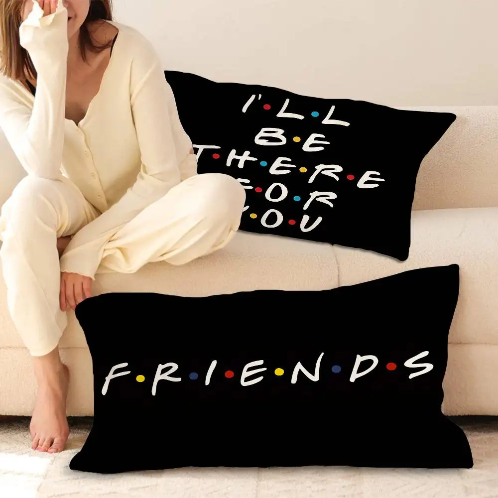 Popular Friends TV Show Cartoon Pillow Towels & Cotton Pillow Inner Cases - Cute, Anti-Head Oil, Polyester & Cotton Options