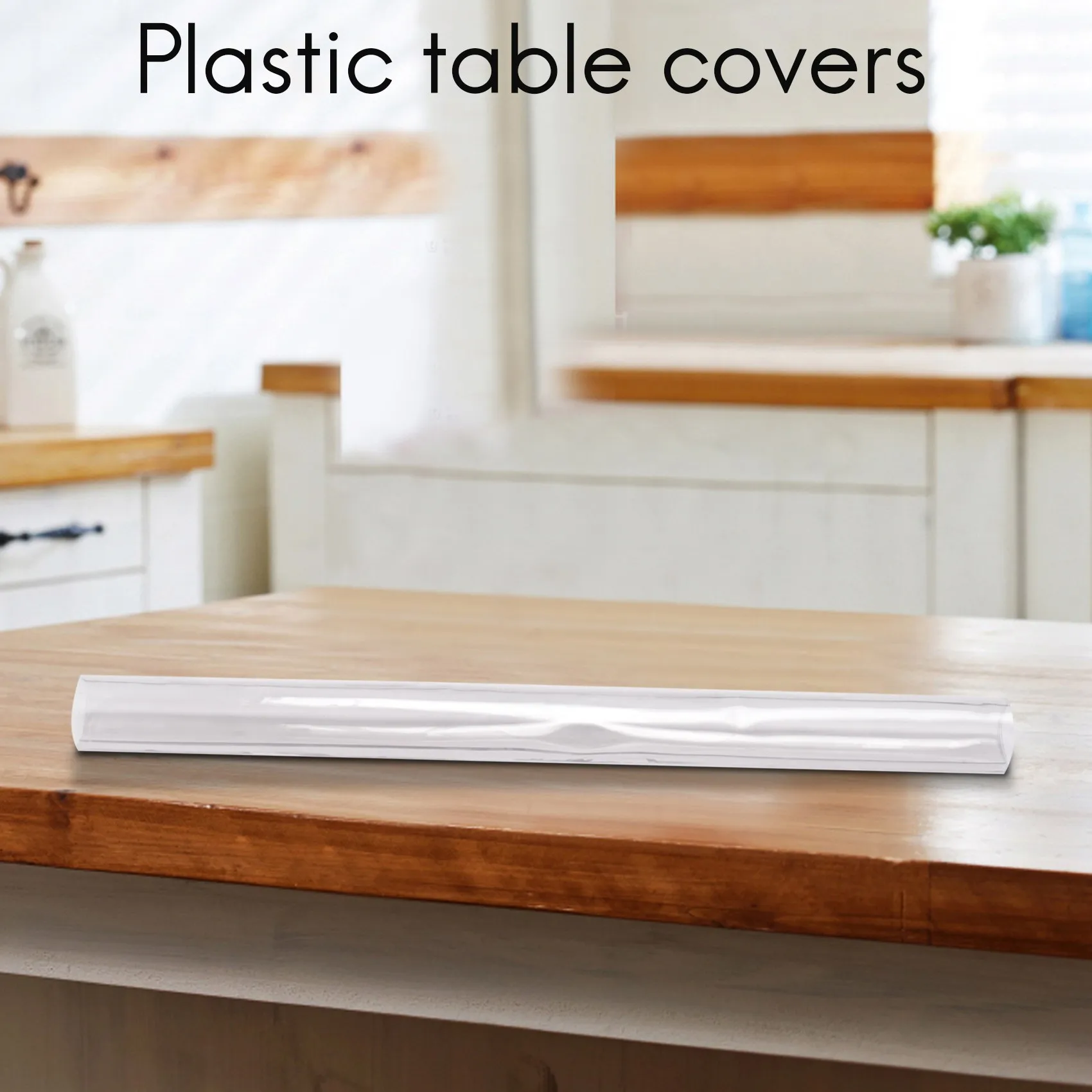 [Value Pack]Transparent Waterproof Tablecloth PVC Table Cloth Solid Pattern Oil-Proof Tablecloth Glass Soft Cloth 1.0mm Desk Mat