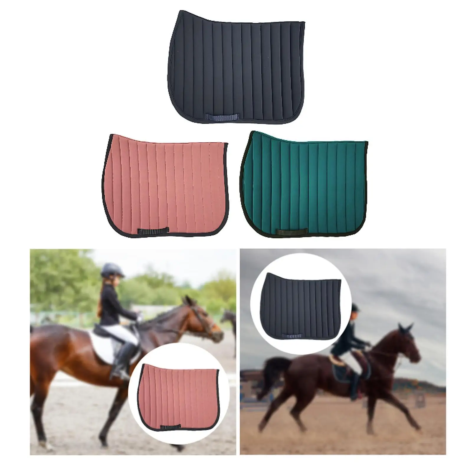 

Horse Saddle Pad Portable Sweat Mat for Competition Training Outdoor Sports
