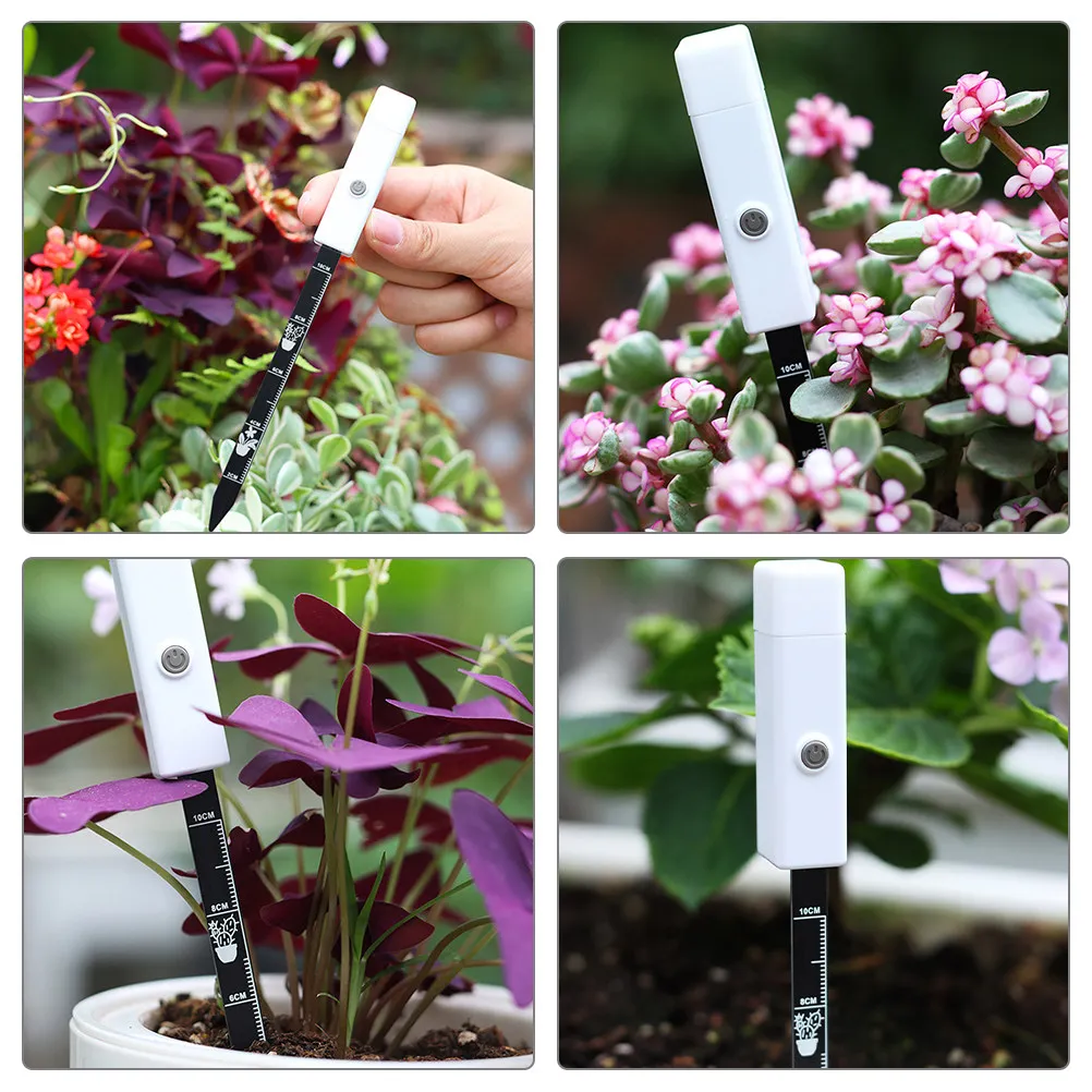 Soil Moisture Meter Plastic Iron Material Gardening Soil Tester Plants Water Shortage Reminder Moisture for Fruit