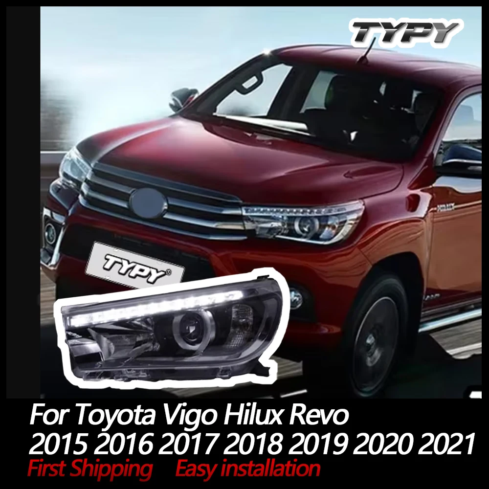 

Автомобильные аксессуары, светодиодные фары 2015, 2016, 2017, 2018, 2019, 2020 2021, фары, передние фары в сборе для Toyota Vigo Hilux Revo