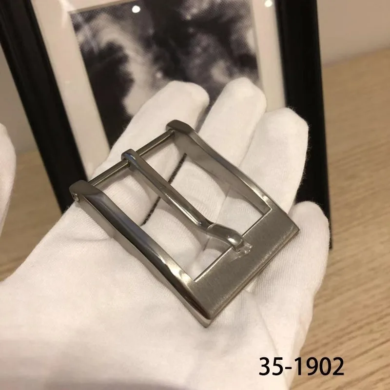 3 سنتيمتر التيتانيوم النقي دبوس مشبك حزام رئيس مشبك للرجال-التيتانيوم معدن مقاومة للصدأ دائم موضة ضوء الراحة مشبك حزام #4