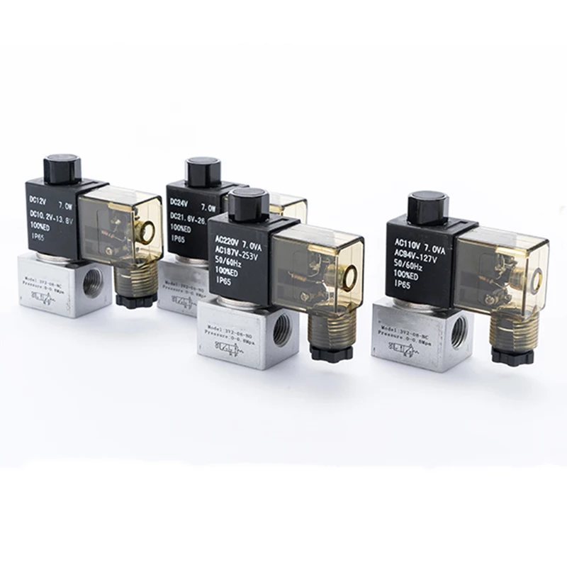 3V2-06-NC 3V2-08-NO Vacuum Solenoid Valve Direct Acting Valve Negative Pressure Reversing Valve High Frequency