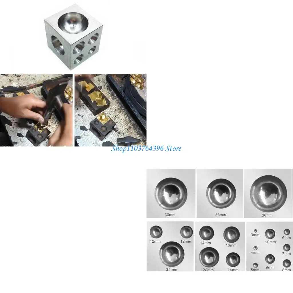

Безель оправка Dapping Doming Block DIY Ювелирный инструмент Металлообработка Doming