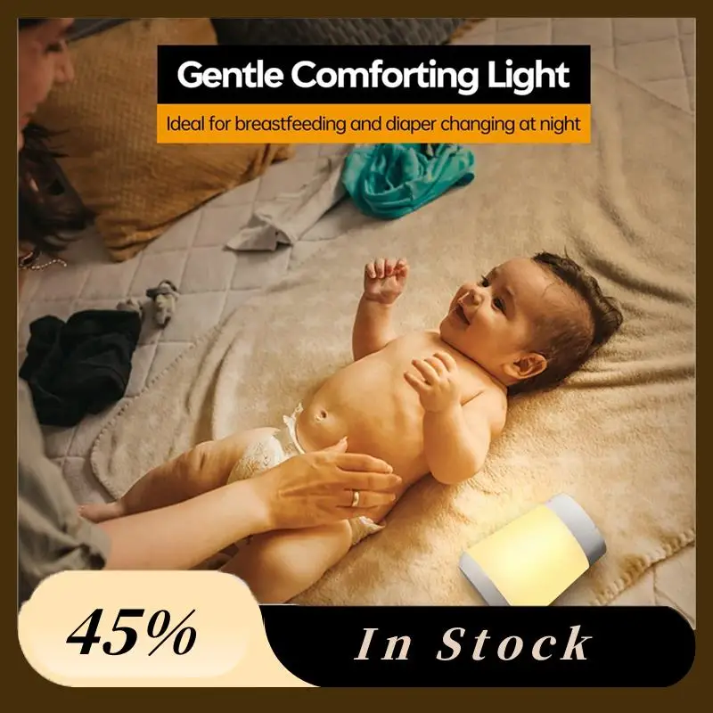 A60Z Top Night Light For Kids, LED Touch Sensor Baby Night Light For Breastfeeding And Sleep Aid, Stepless Dimming Nursery Lamp
