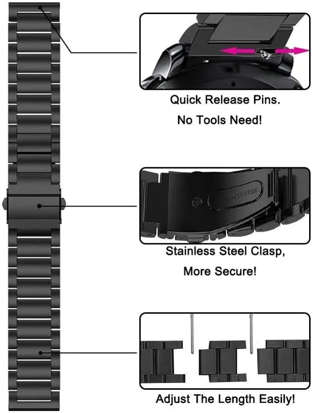 케이스 + 스트랩 Amazfit GTR 2 2e Stainsteel 스틸 스트랩 스크린 프로텍터 케이스 Amazfit GTR 3 3 Pro Cover Replacement Correa