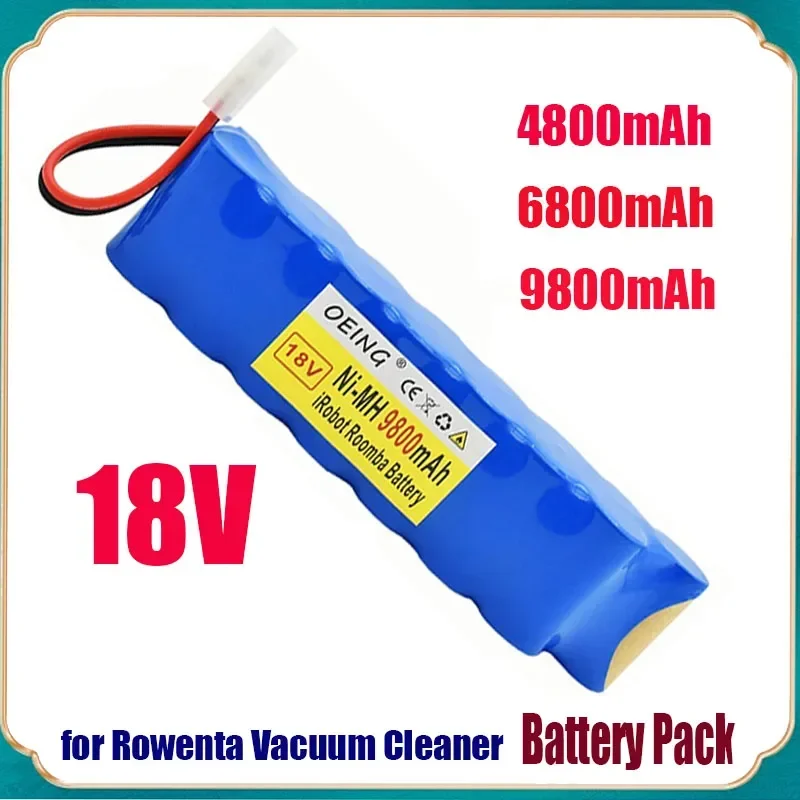 2024 NEW 9800mAh for Rowenta 18V Ni MH Battery Pack CD Vacuum Cleaner RH8771 or Tefal Cyclone Extreme Vacuum Cleaner Cell P102