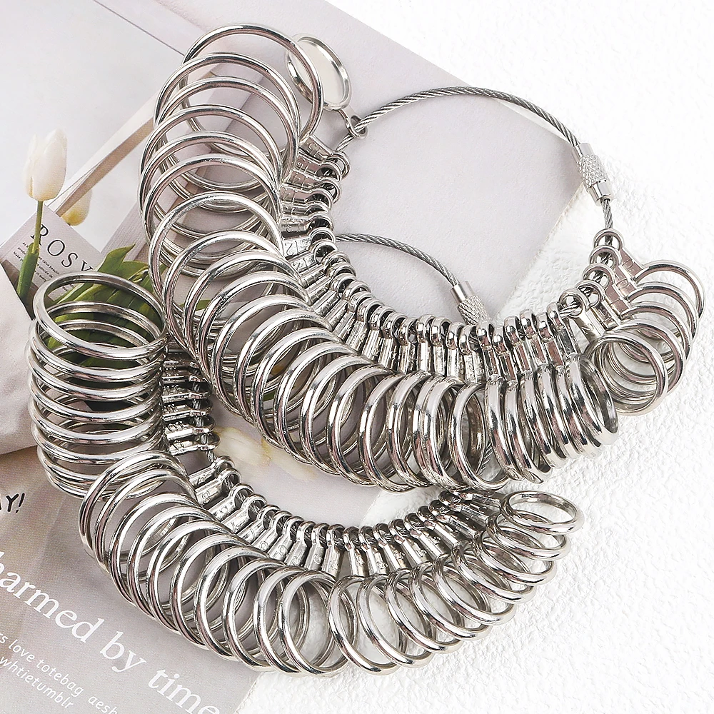 

1pcs US sizer 35 different size Finger Ring Metal Meter Gauge Tools Measure Size for Jewelry Jewelry Tools