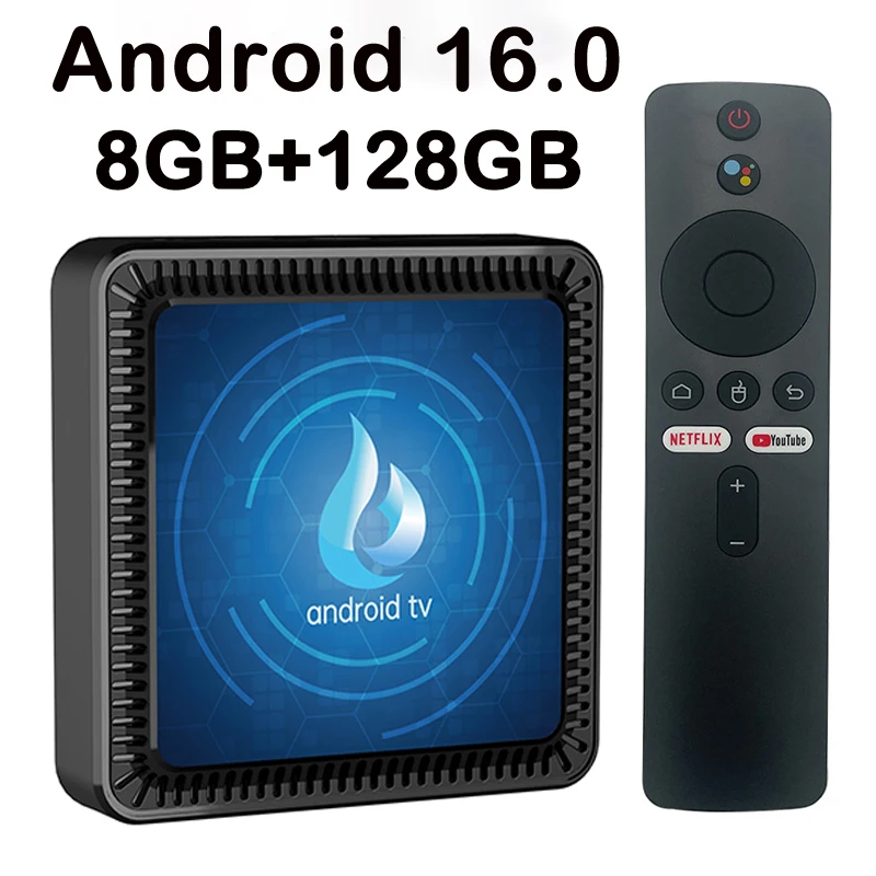 

Смарт ТВ-приставка Q17 Allwinner H313 Android 16 с Bluetooth, Wi-Fi, голосовым управлением Google, медиаплеер, домашняя мини-приставка Android, 2 ГБ/16 ГБ/8 ГБ