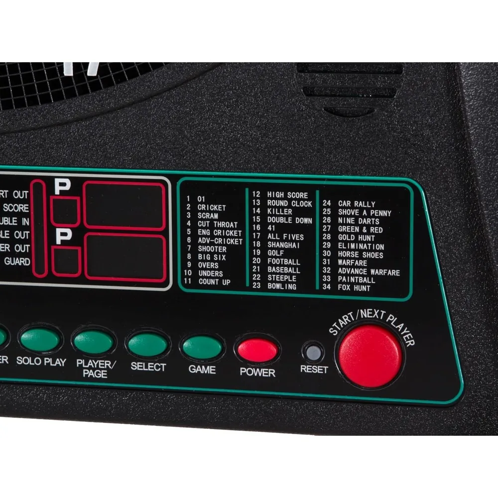خزانة لوحة رمي السهام الإلكترونية من أراكنيد كريكيت Maxx 1.0 مع 34 خيارًا للعبة و183 اختلافًا لما يصل إلى 8 ألعاب