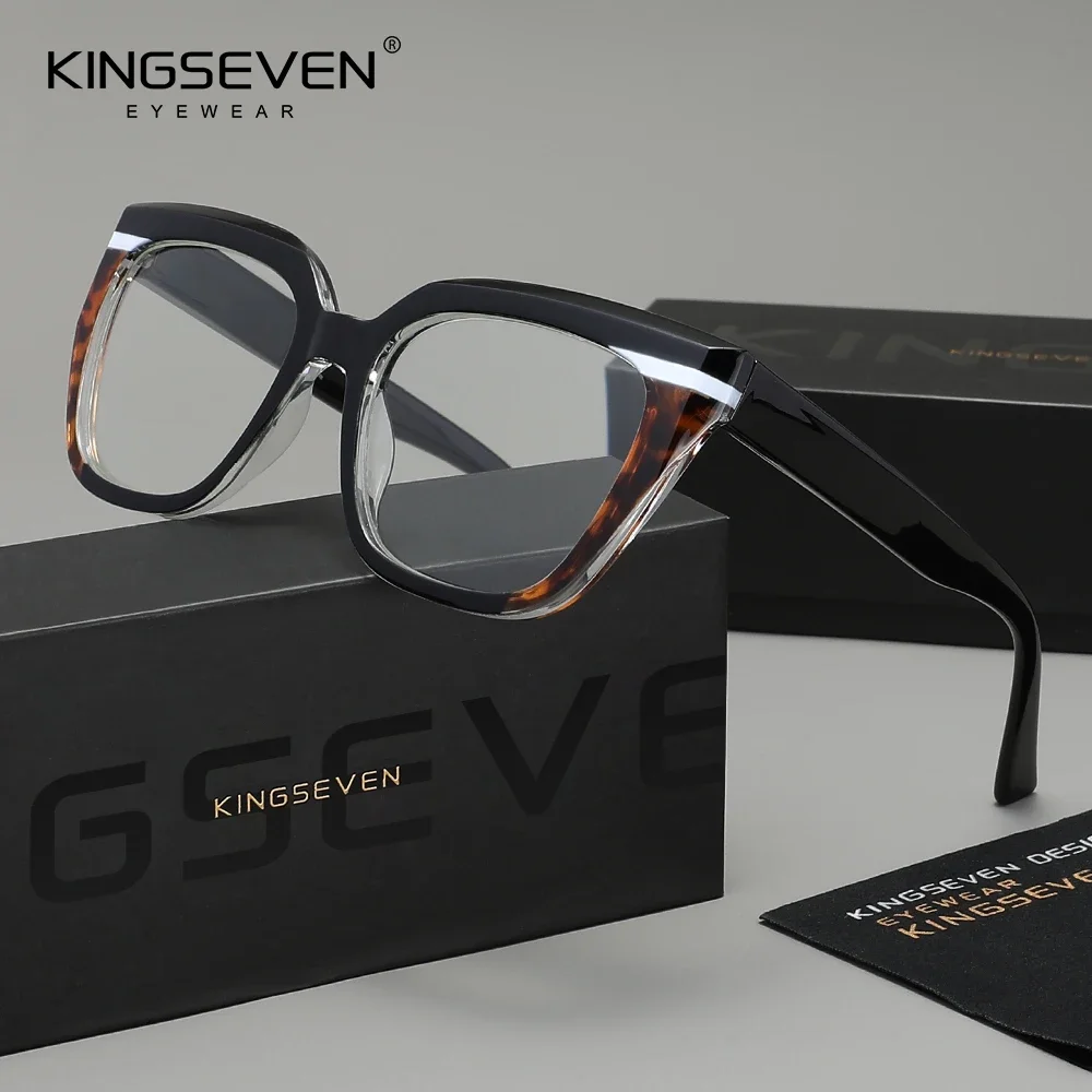 KINGSEVEN Modische CAT-EYE-Lesebrille Hochauflösende Gläser Leichte Presbyopie-Brille 1.0 1.5 2.0 2.5 3.0 3.5