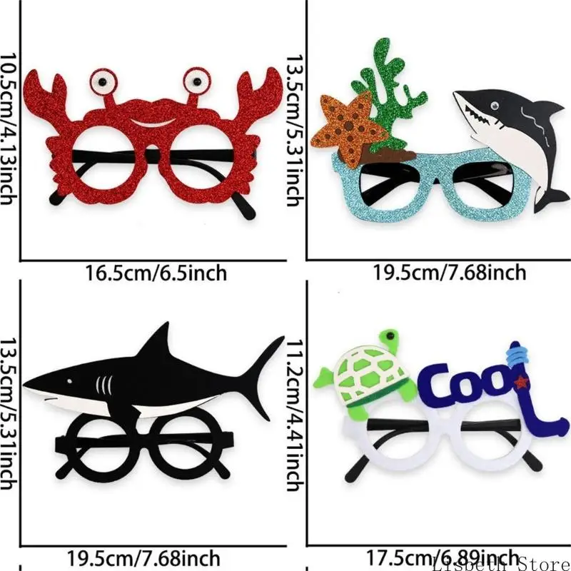 124A Sea Animal Eyeglasses Party Glasses Ocean Animal Glasses Photo Booth Props