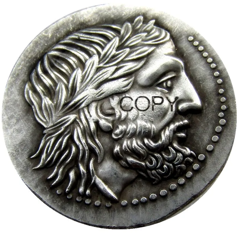 G(11)Rare Ancient Greek Silver Tetradrachm Coin of King Philip II of Macedon - 323 BC Silver Plated COPY COINS