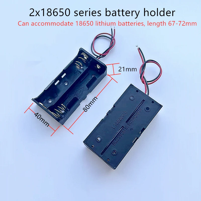 Extended Version 18650 Battery Box Battery Holder Series And Parallel Connection With Cable For Installation Of Protective Plate