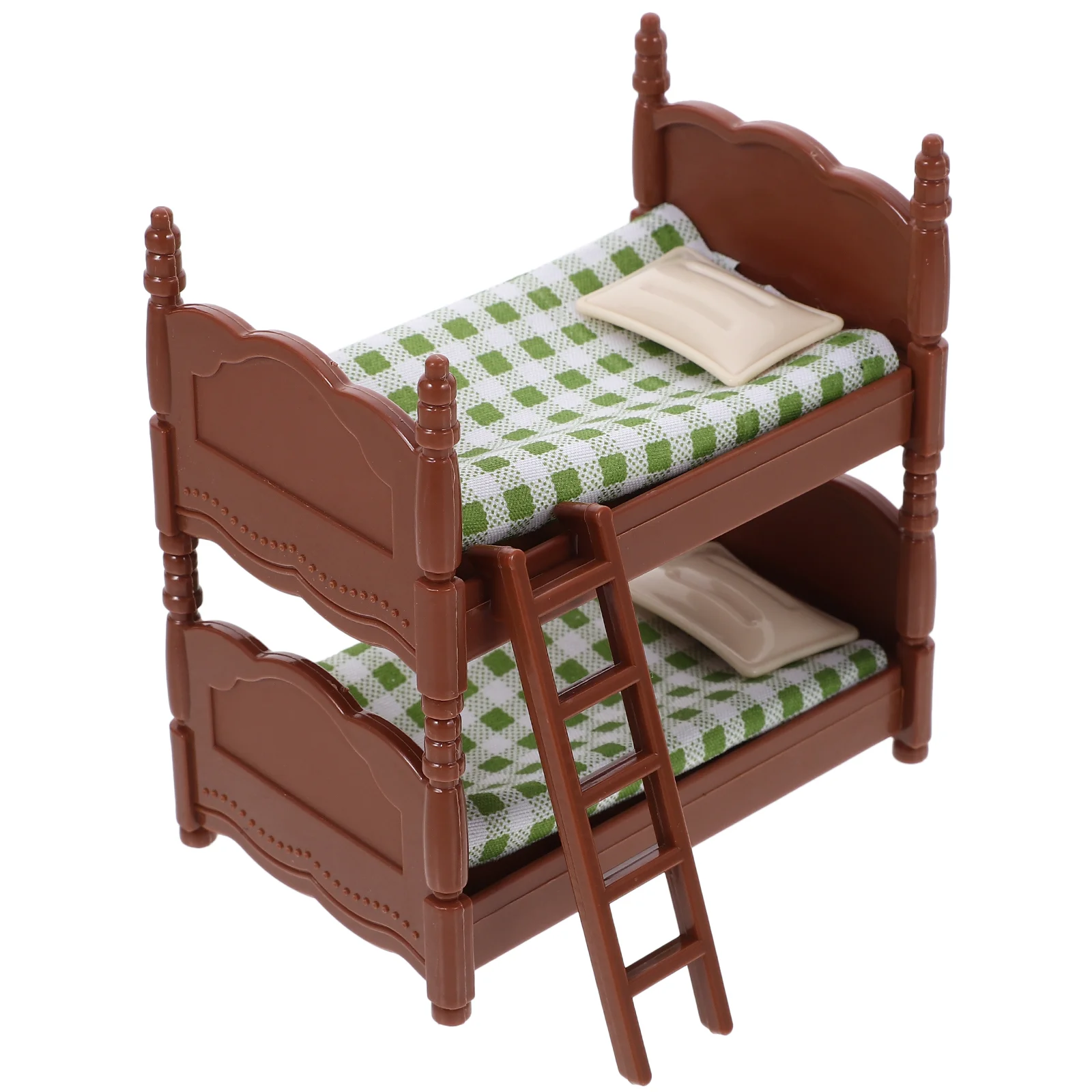 Mini Bunk Bed Children's Toys Miniature Dollhouse Furniture Figurines Home Decor Household