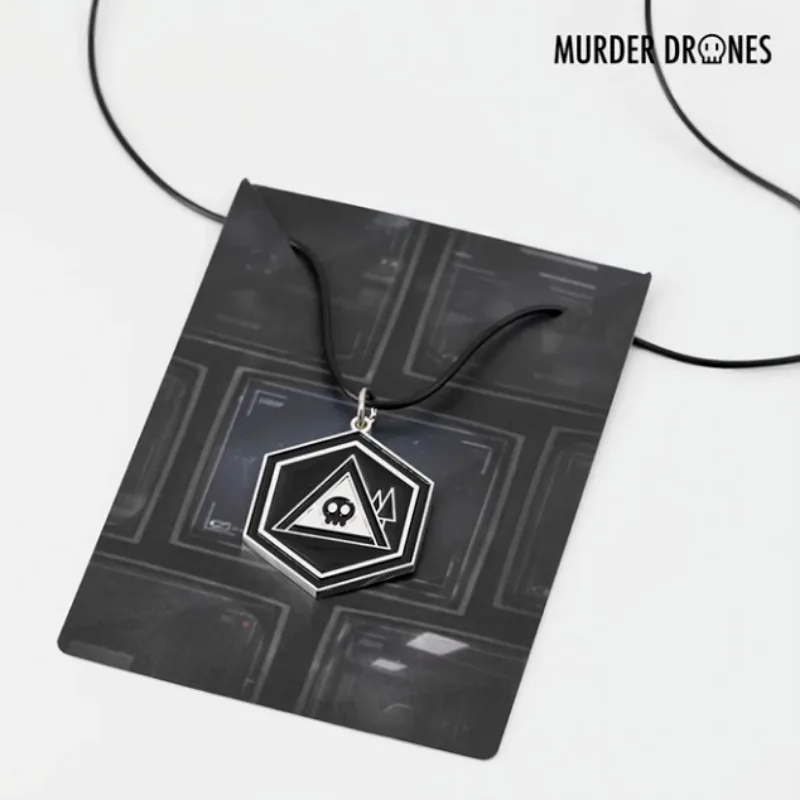 Murder Drones Skeleton Pendant Necklace Male Female Exquisite Versatile Anime Game Perimeter Decor Pendant Jewelry Festival Gift