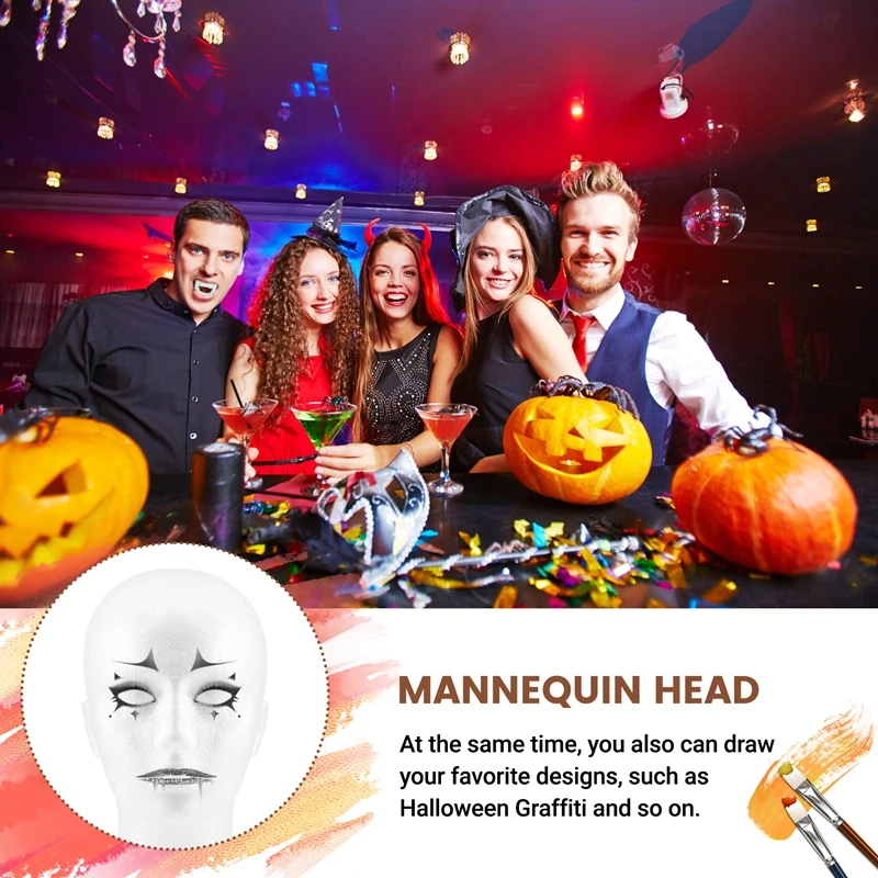 Foam Male Display Mannequin Head Dummy Wigs Hat Scarf Stand Model-A10G