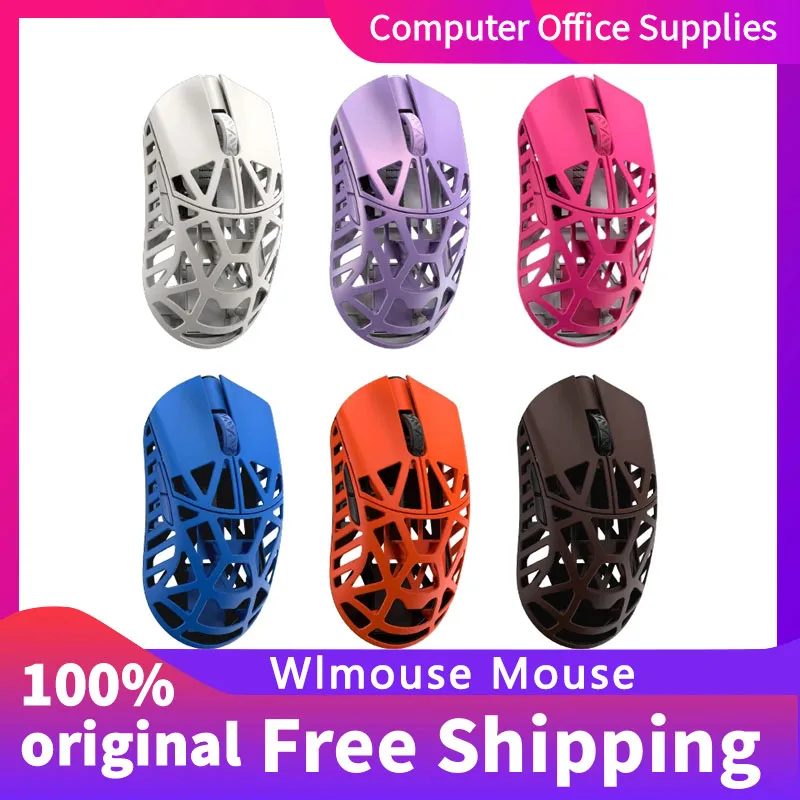 

WLmouse Beast Max Wireless 2.4G Dual Mode Ultra Lightweight Magnesium Alloy Gaming 8KHZ Mouse Dual Drive PAW3950HS 42g 30000DPI