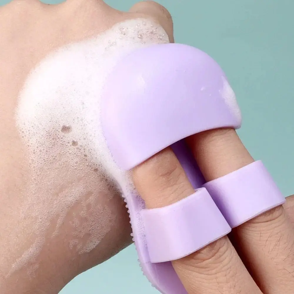 Mini Facial Cleansing Brush Soft Deep Cleaning Face Exfoliator Brush Multi-functional Silicone Blackhead Acne Cleansing Pad