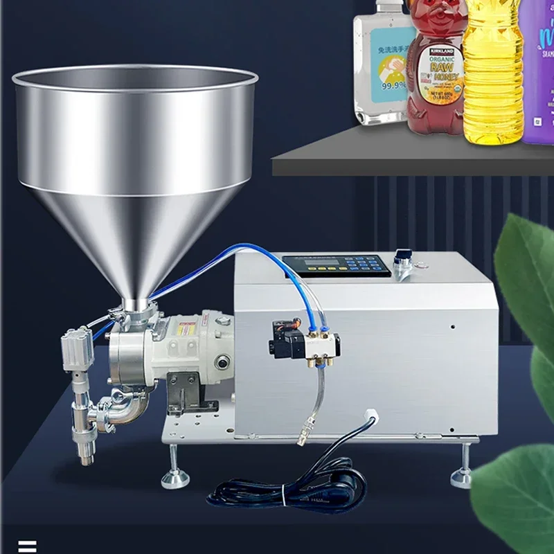 New Large Automatic Filling Machine Liquid Paste Rotor Pump Filling Sesame Sauce Hot Pot Bottom Material Honey Cosmetics Quantit