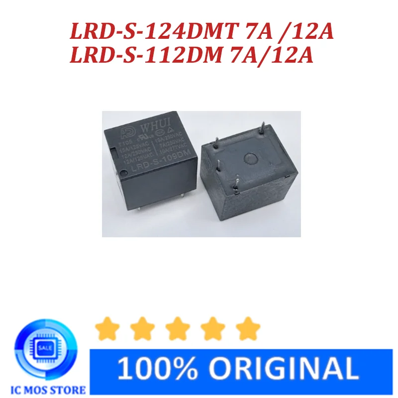 

LRD-S-112DM LRD-S-124DMT 24V/12V-7A/12A Relay 4pins