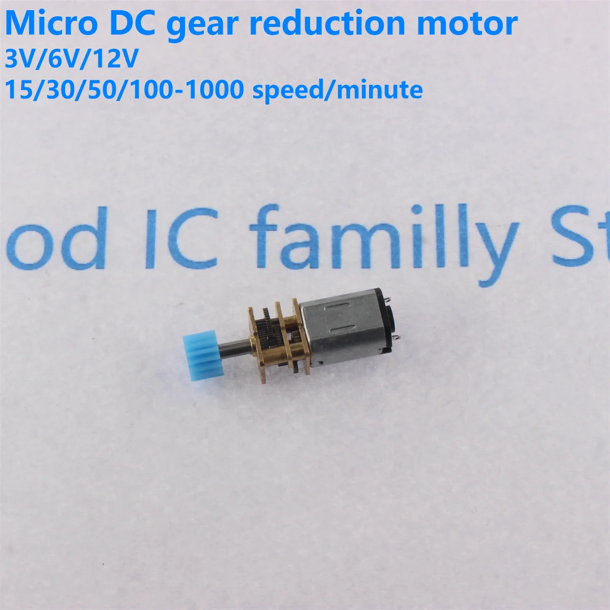 JGA12-N20 Micro DC Gear Reduction Motor 3V6V12V Intelligent Lock Robot Low Speed Small Motor
