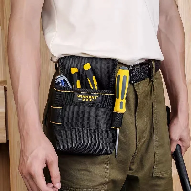 Electrician Tool Storage Bags Working Bag Tools Pouch, Tool Organizer Bag for Working Tool,8 Pocket Electrician Waist Bag