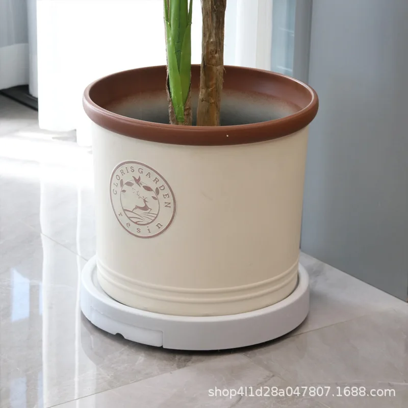 New Tray with Base Wheel Universal Wheel Flower Pot Mobile Water Tray Flower Pot Rubber Mobile Drawer Type Plant Pot Stand