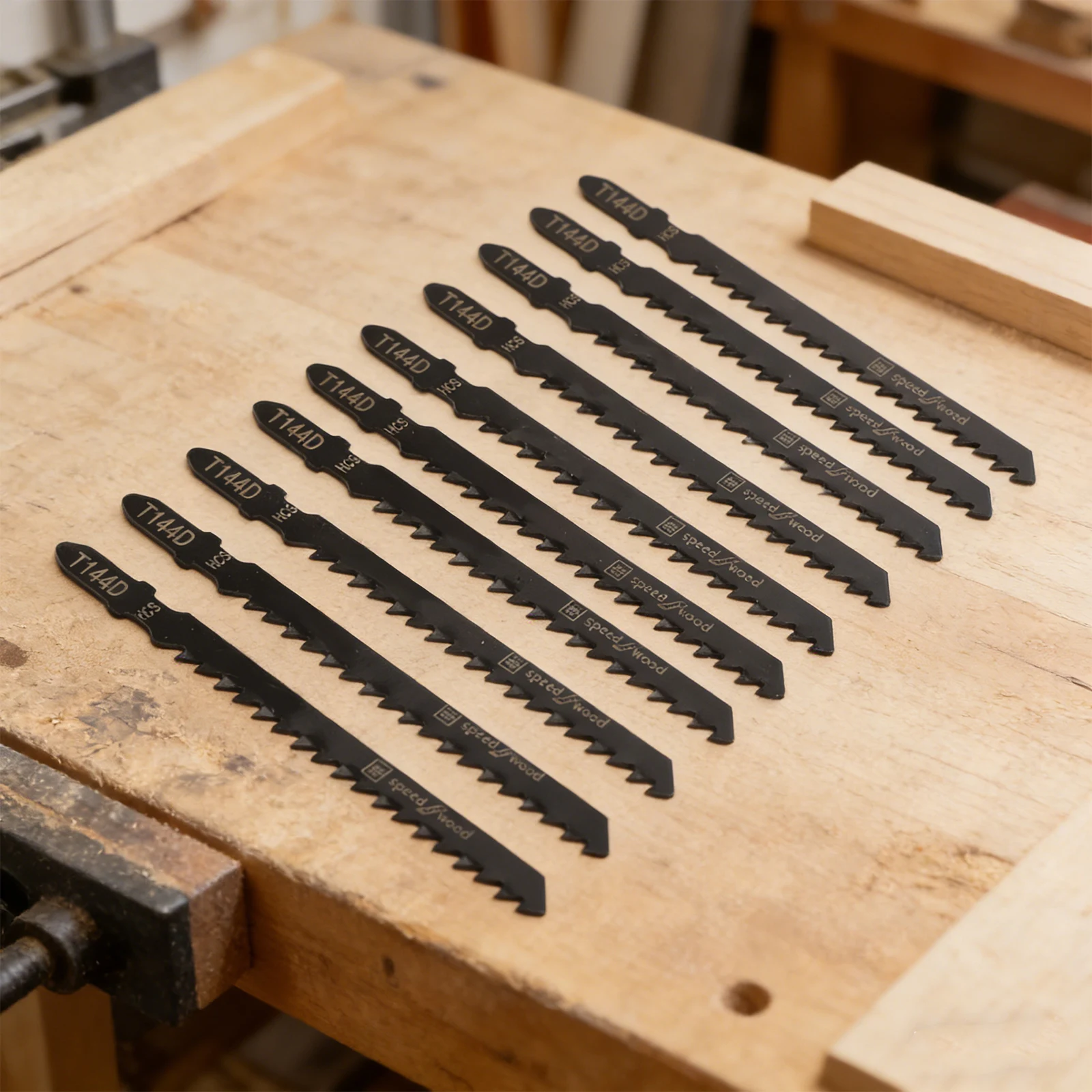 10Pcs HCS Jigsaw Blades T144D T-Shank Assorted Saw Blade For Wood Plastic Fast Cutting Tools - view 4