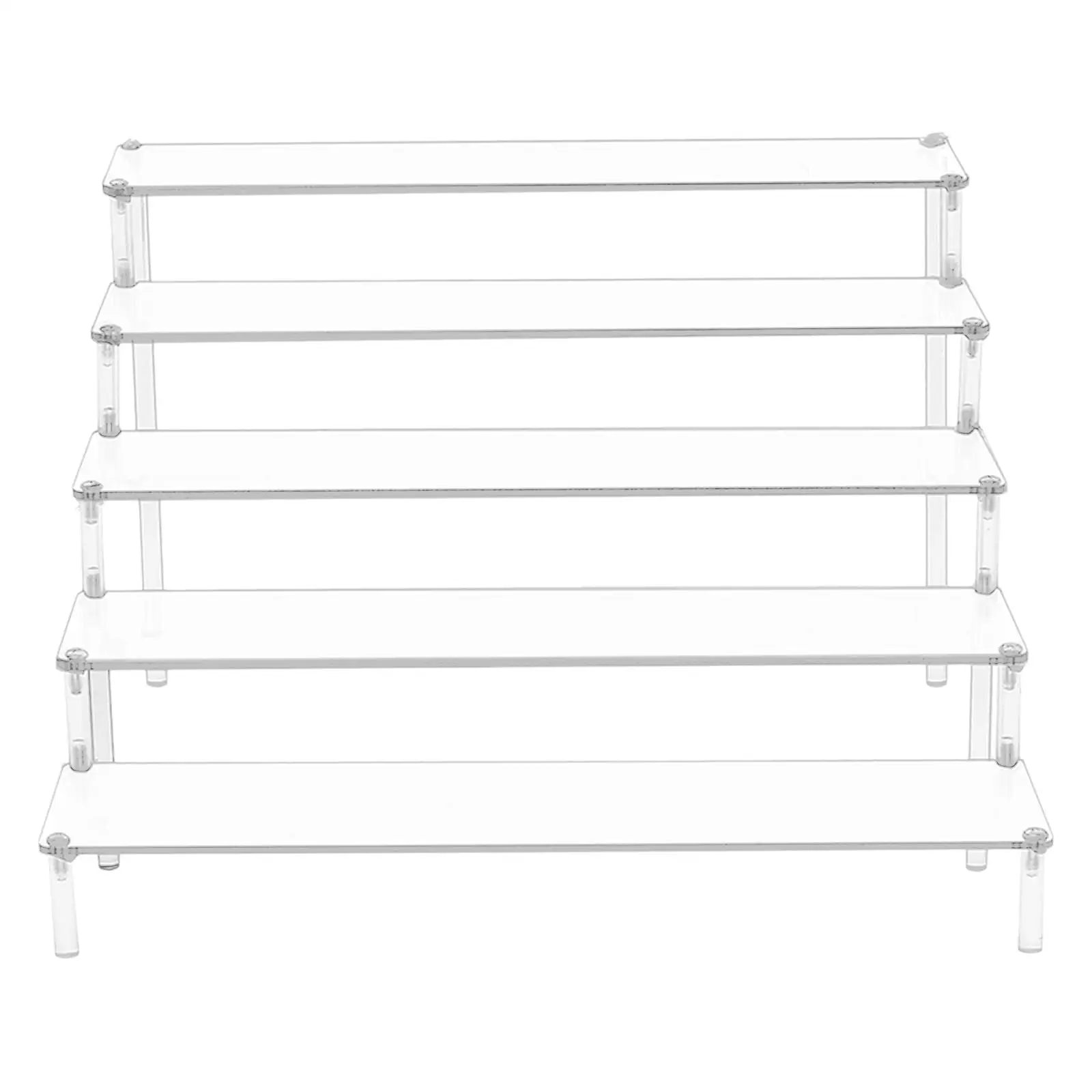 Desk Organizer Acrylic Riser Display Stand for Figurine Perfume Glasses Wallet Counter Shelf