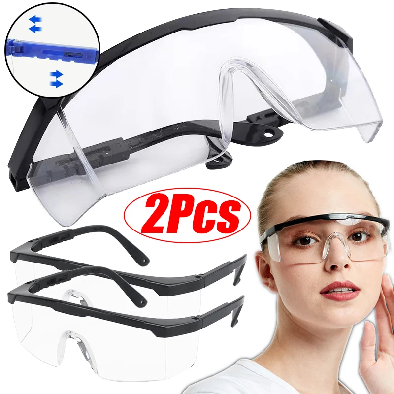 Gafas de seguridad para el trabajo, lentes de protección ocular antisalpicaduras de 1/2 piezas, a prueba de viento y polvo, para ciclismo