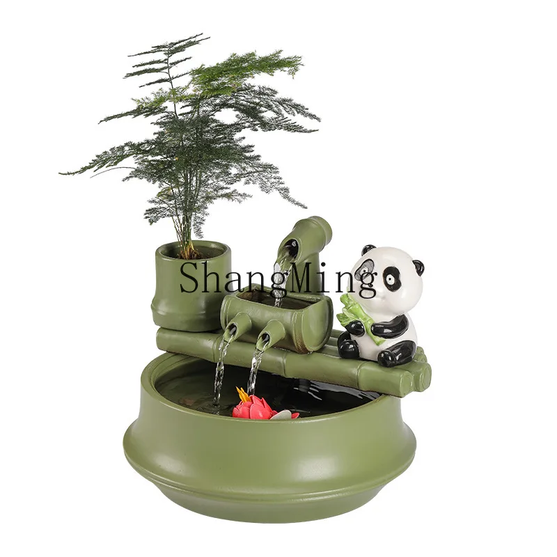 DSA Lucky Ornaments Water Circulation Living Room Office Desktop Entrance Decoration Falcon Opening Housewarming Gifts