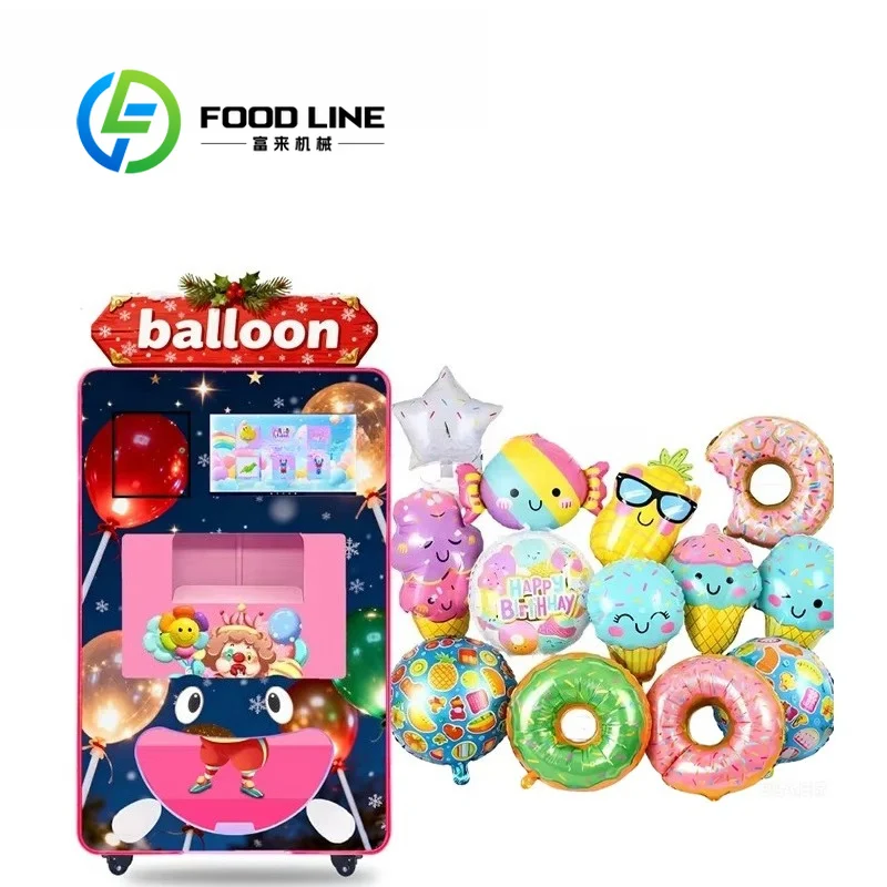 Factory Wholesale Innovative Smart Balloon Vending Machine OEM Balloon Robot with Touch Screen QR Coin Card Bill Payment